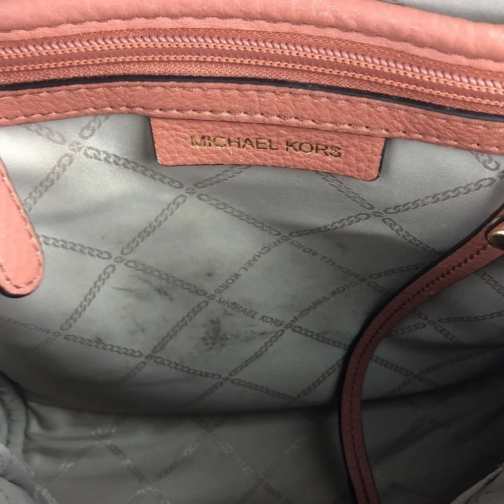 Michael Kors Rhea Medium Leather Designer Chic Fashionable Backpack MK